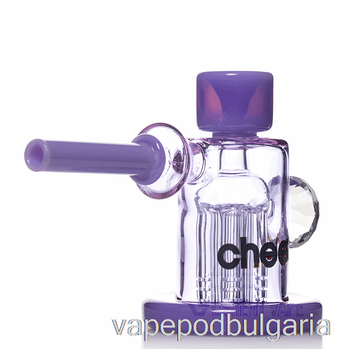 Vape 10000 Дръпки Cheech Glass Tree Bubbler Purple